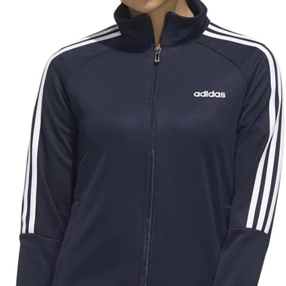 Adidas Women's Sereno Full Zip 19 Track Top (NAVY/WHITE) - Picture 1 of 4